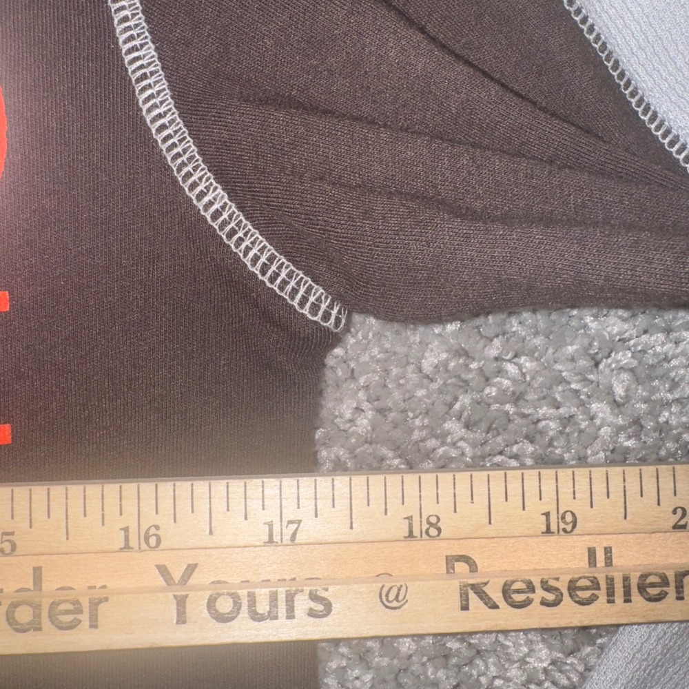 Cleveland Browns Long Sleeve Thermal Shirt Mens Small Brownie the Elf NEW - Picture 5 of 7